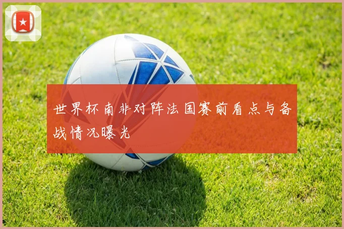 世界杯南非对阵法国赛前看点与备战情况曝光